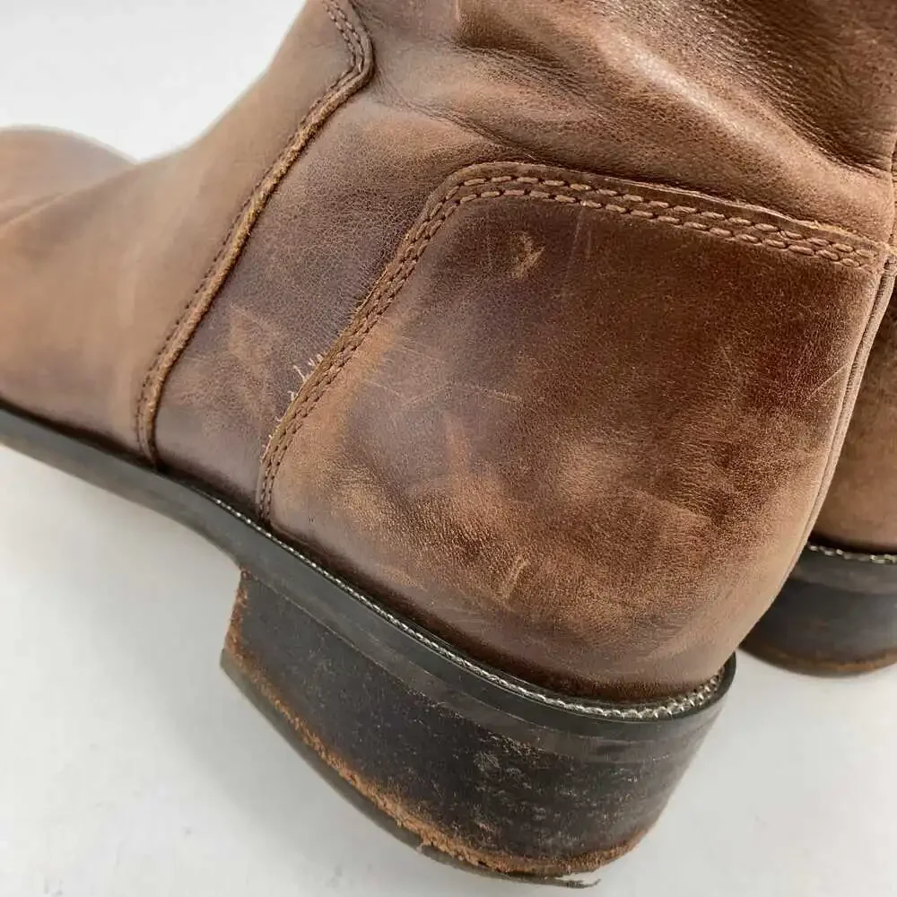 Franco Sarto Brown Leather Ankle Boots | Women’s Size 8